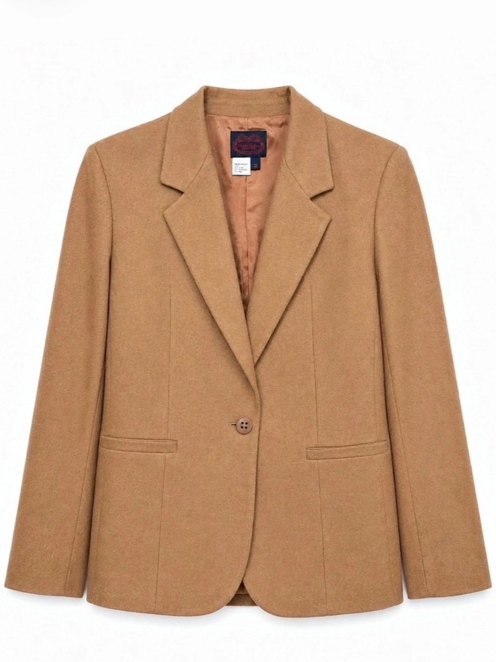 The Villager Wool Blend Blazer in Brown Size 12